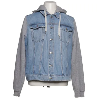Denim jacket (Blue, Gray) from Divided by H&M Cotton, Polyester, Viscose