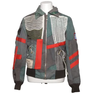 Jacket (Gray, Red, Multicolored)