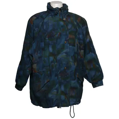 Jacke (Blau, Grün, Braun) von Vintage Polyester