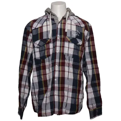 Flanellskjorta (Blå, Röd, Vit, Gul) från Denim Co Bomull, Polyester