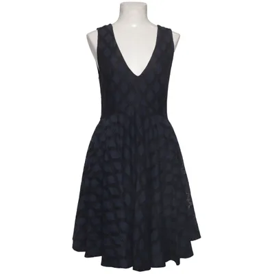 Dress (Blue, Black) from Sandro Cotton, Elastane, Polyamide