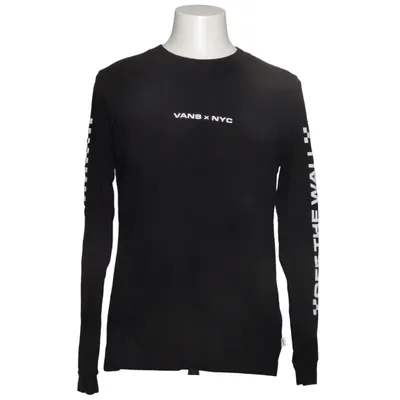 Long sleeve T-shirt (Black, White) from Vans Cotton