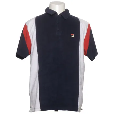 Polotrøje (Blå, Hvid, Rød) fra White Line Fila Bomuld, Polyester