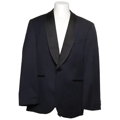 Smokingblazer (Blå, Sort) fra Boss Polyester, Silke, Viscose, Uld