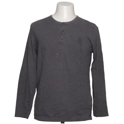 Henley shirt (Grijs) van Man Organisch katoen