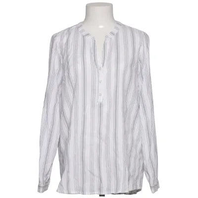 Blouse (Blanc, Bleu) de Tom Tailor Denim Coton, Viscose