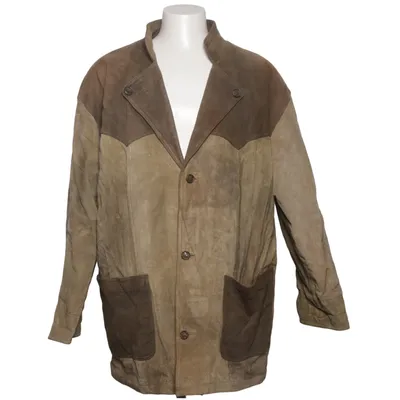 Läderjacka (Beige, Brun) från Country Akryl, Skinn, Polyester