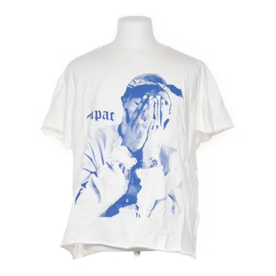 T-shirt (Vit, Blå) från Upscale Bomull