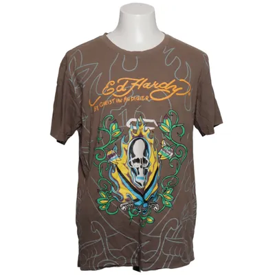 T-shirt (Brun, Flerfärgad) från Ed Hardy