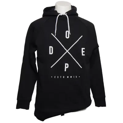 Sweat à capuche (Noir, Blanc) de Dope Coton