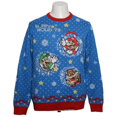 Jultröja (Blå, Röd, Flerfärgad) från Super Mario