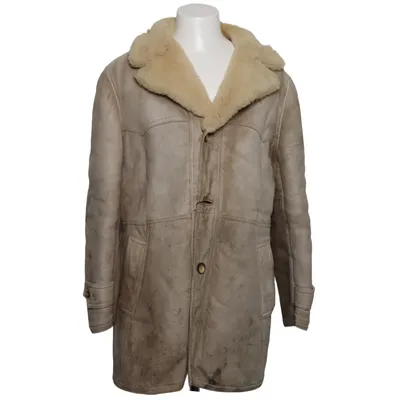 Shearling jas (Beige) van Confecciones
