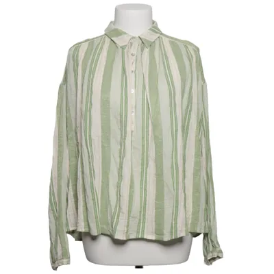 Blus (Grön, Vit) från Louizon Bomull, Polyester, Viskos