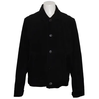 Leather jacket (Black) from Suit Cotton, Polyester, Suede