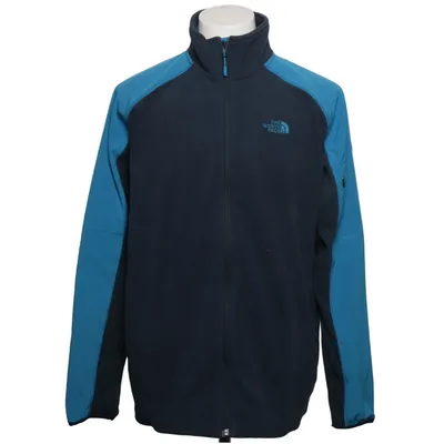 Fleecejakke (Grå, Blå) fra The North Face Elastan, Genanvendt polyester