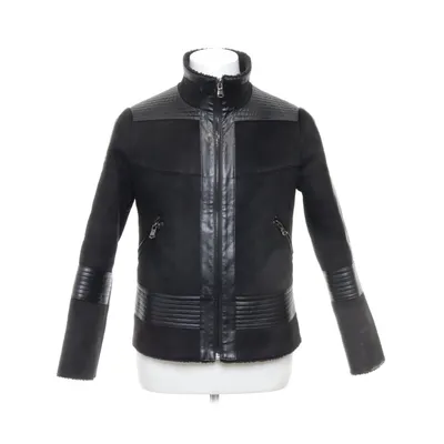 Shearlingjacka (Svart) från Javier Simorra Polyester, Polyuretan
