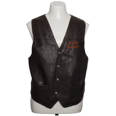 Lædervest (Brun, Flerfarvet) fra Harley Davidson Læder, Polyester