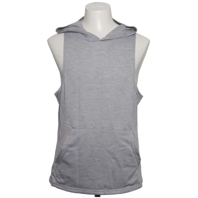 Korte mouwen capuchon sweater (Grijs) van Coofandy Elastaan, Polyester