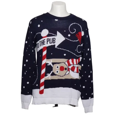 Pull de Noël (Bleu, Blanc, Rouge) de Remel London Acrylique, Coton