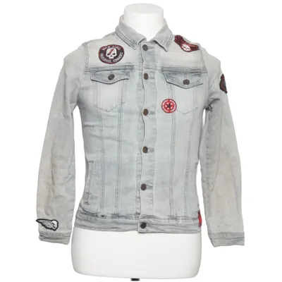 Spijkerjas (Grijs, Rood, Zwart) van Rock Rebel Katoen, Elastaan, Polyester