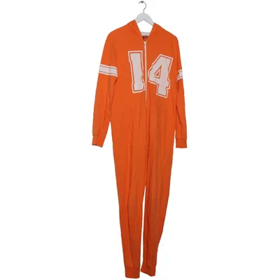 Byxdress (Orange, Vit) från Hema Bomull