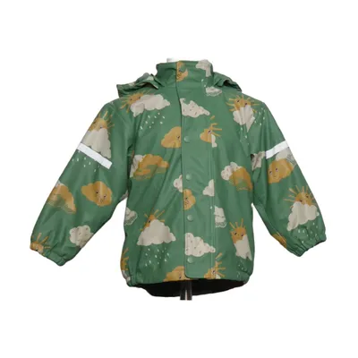 Rain jacket (Green, Yellow, White) from Fix by Lindex Polyester, Polyurethane