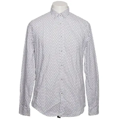 Shirt (White, Blue) from Zara Man Cotton