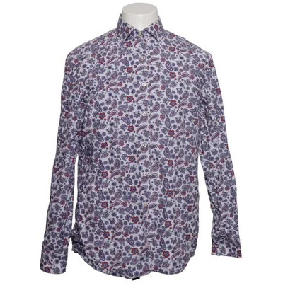 Shirt (White, Blue, Red) from Eterna Cotton