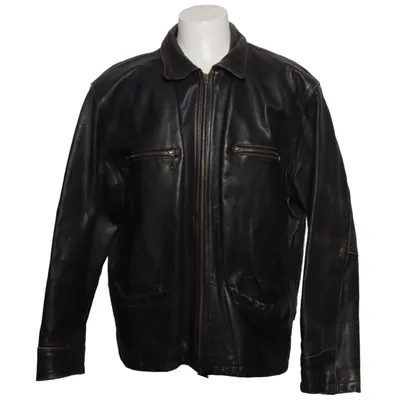 Veste en cuir (Noir) Cuir