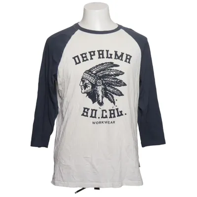 Baseball T-shirt (White, Blue, Black) from DePalma Cotton