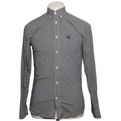 Button down shirt (Black, White) from Fred Perry Cotton