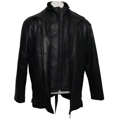 Läderjacka (Svart) från Vanilia Bomull, Skinn, Polyester