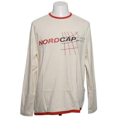 Long sleeve T-shirt (Beige, Red) from Nordcap Cotton