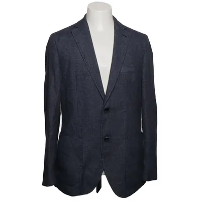 Blazer (Blue) Cotton, Linen, Polyester