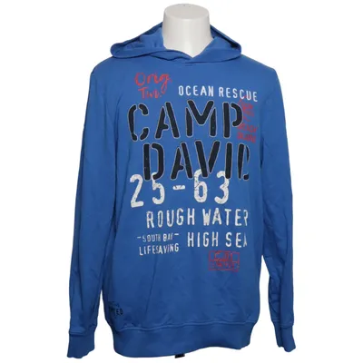 Hoodie (Blue, Multicolored) from Camp David Cotton, Polyester