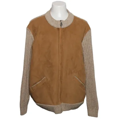 Cardigan (Beige, Marron) de Bueckle Acrylique, Polyamide, Laine