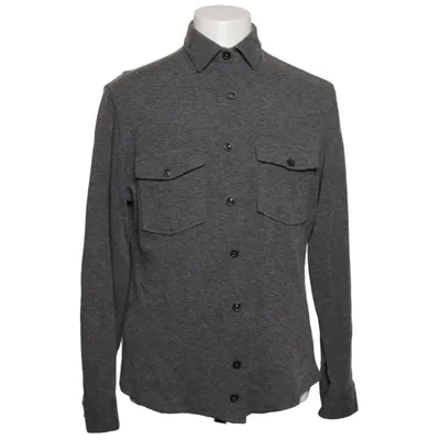 Surchemise (Gris) de Boggi Coton, Polyamide, Viscose, Laine