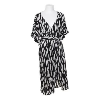Wikkeljurk (Zwart, Wit) van VILA Elastaan, Gerecycled polyester