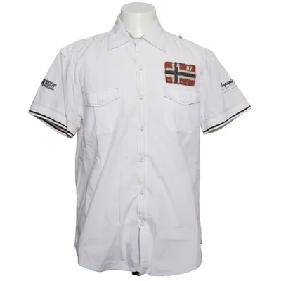 Short sleeve shirt (White, Multicolored) from Napapijri Cotton