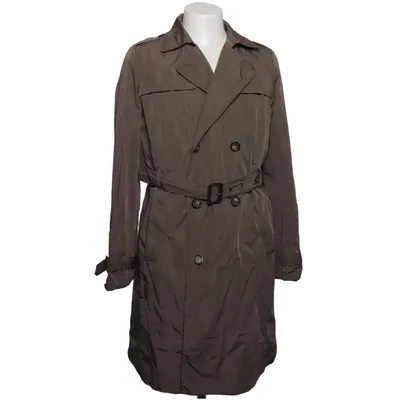 Trench coat (Brown) from Diesel Black Gold Leather, Polyester