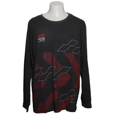 Long sleeve T-shirt (Gray, Red) from Formula 1 Recycled polyester, Viscose