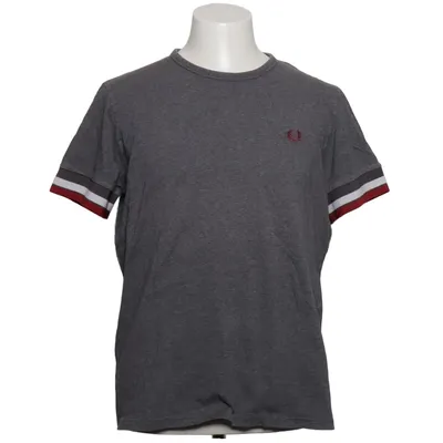 T-shirt (Grå, Röd, Vit) från Fred Perry Bomull, Elastan, Polyester, Viskos