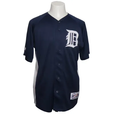 Baseballtröja (Blå, Vit) från Majestic Polyester
