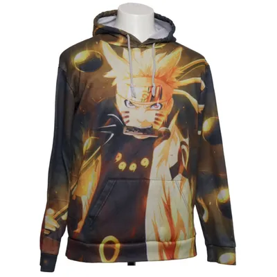 Hættetrøje (Orange, Sort, Gul) Polyester