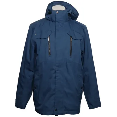 Outdoor jacket (Blue) from First B Polyester