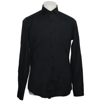 Shirt (Zwart) van Father & Sons Katoen, Elastaan