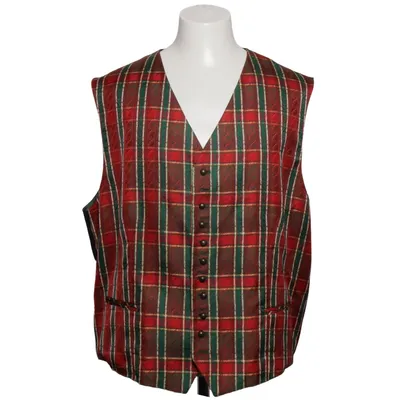 Suit vest (Red, Green, Brown) from H. Moser Acetate, Cotton, Elastane, Polyester