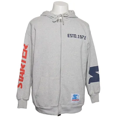 Capuchon sweater (Grijs, Rood, Blauw) van Starter Katoen, Polyester