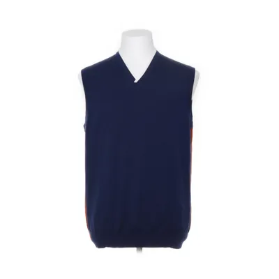 Slipover (Blå) från Loro Piana Polyester, Ull