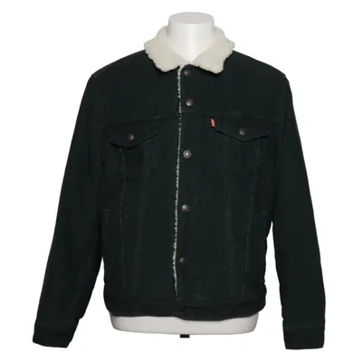 Lined denim jacket (Green, White) from Levi's Premium Cotton, Faux fur, Polyester